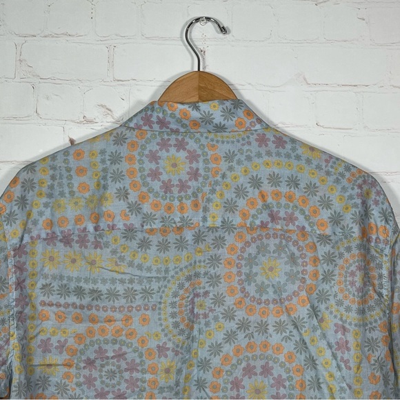 Venissac Devo Floral Colorful Long Sleeve Designer Shirt Mens Size Large New - Picture 11 of 12